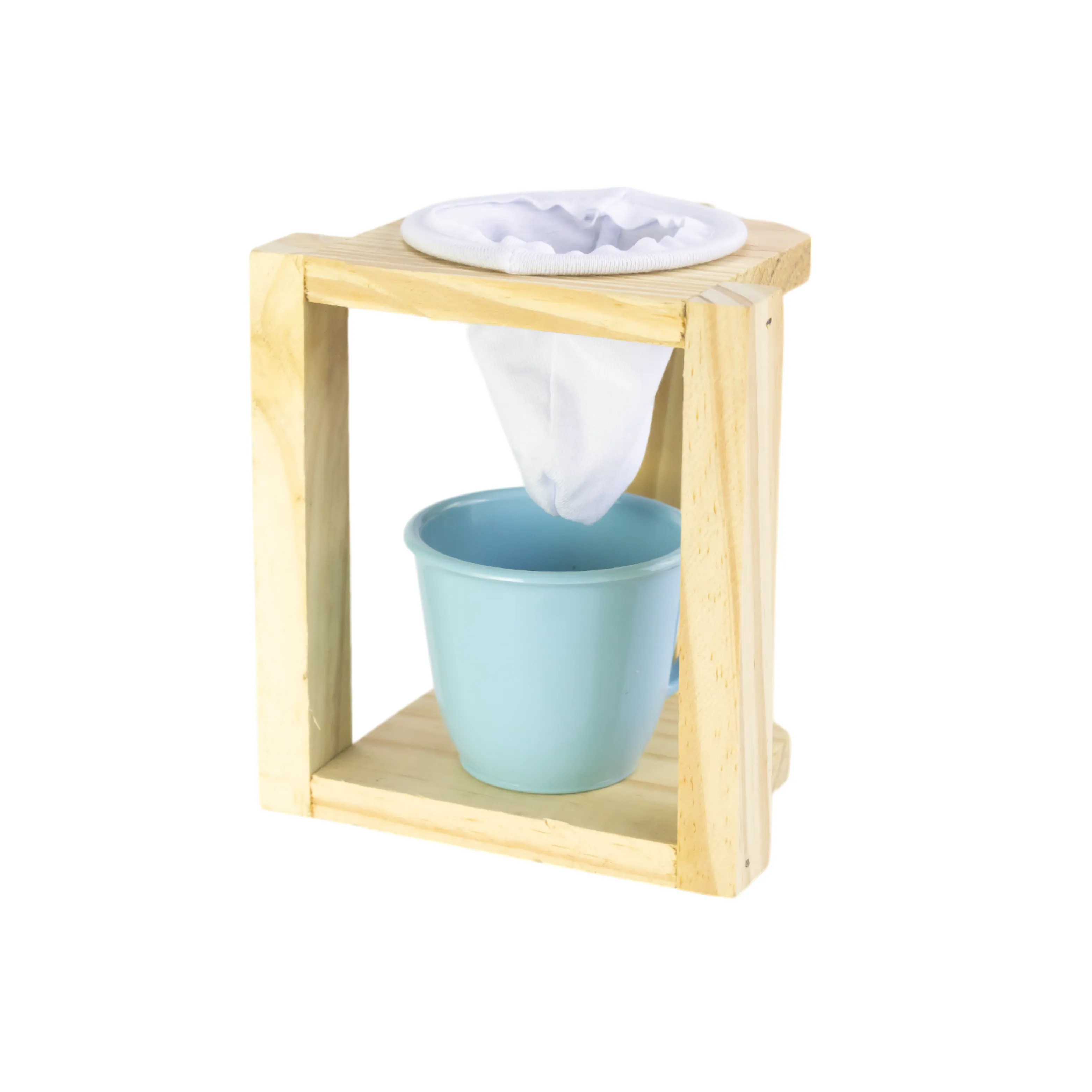 SUPORTE PINUS COM COADOR - XÍCARA 170ML ACRÍLICO