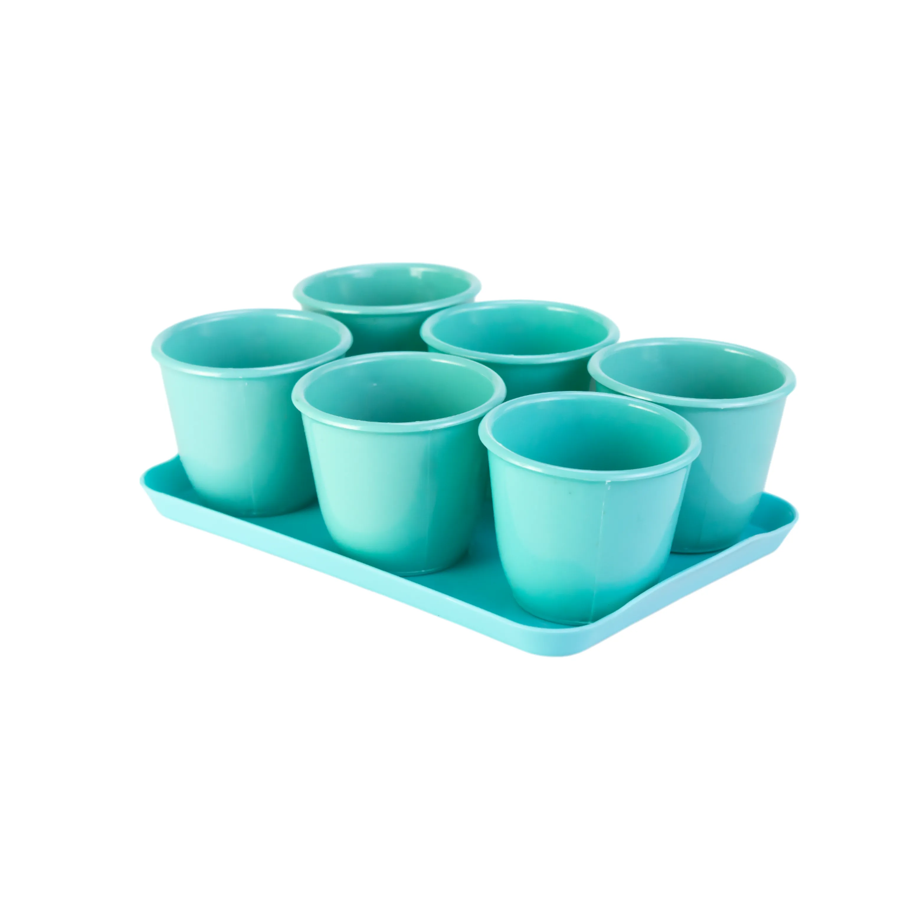 CONJUNTO 6 XÍCARAS CAFÉ + BANDEJA ACRÍLICO
