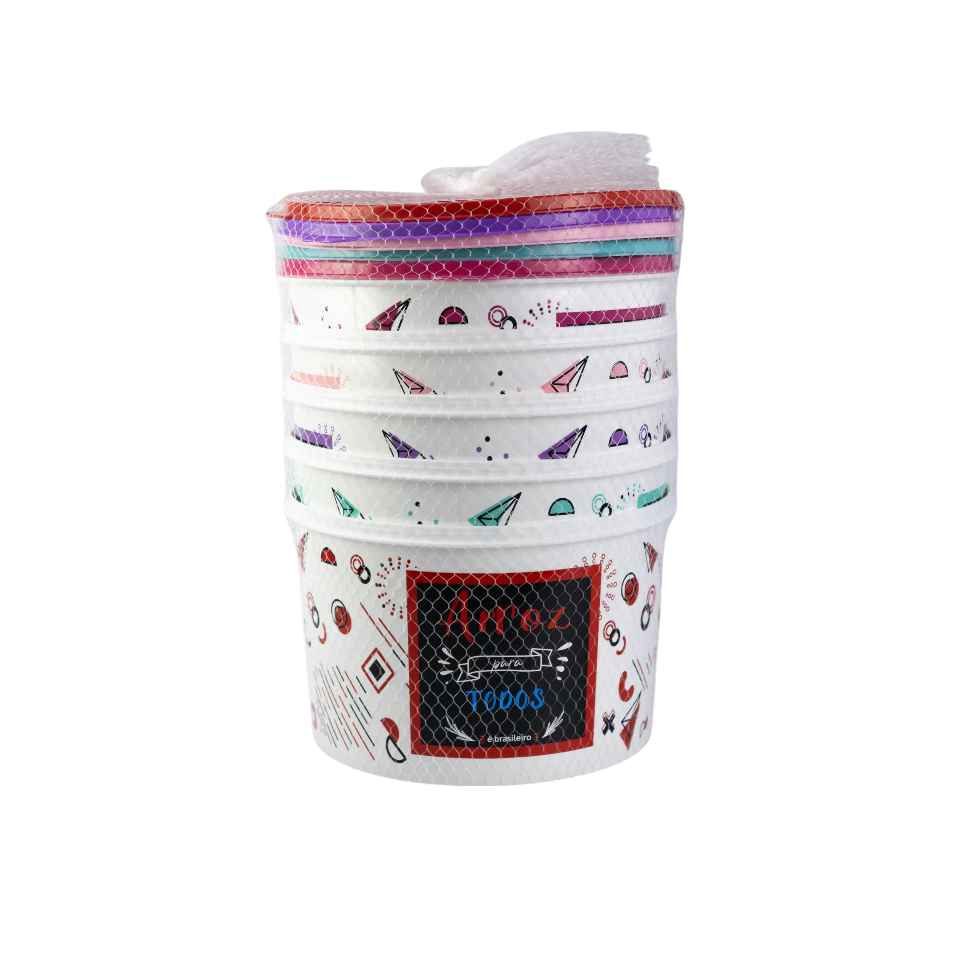 CONJUNTO 5 PEÇAS MULTI USO COLORS 2 LITROS