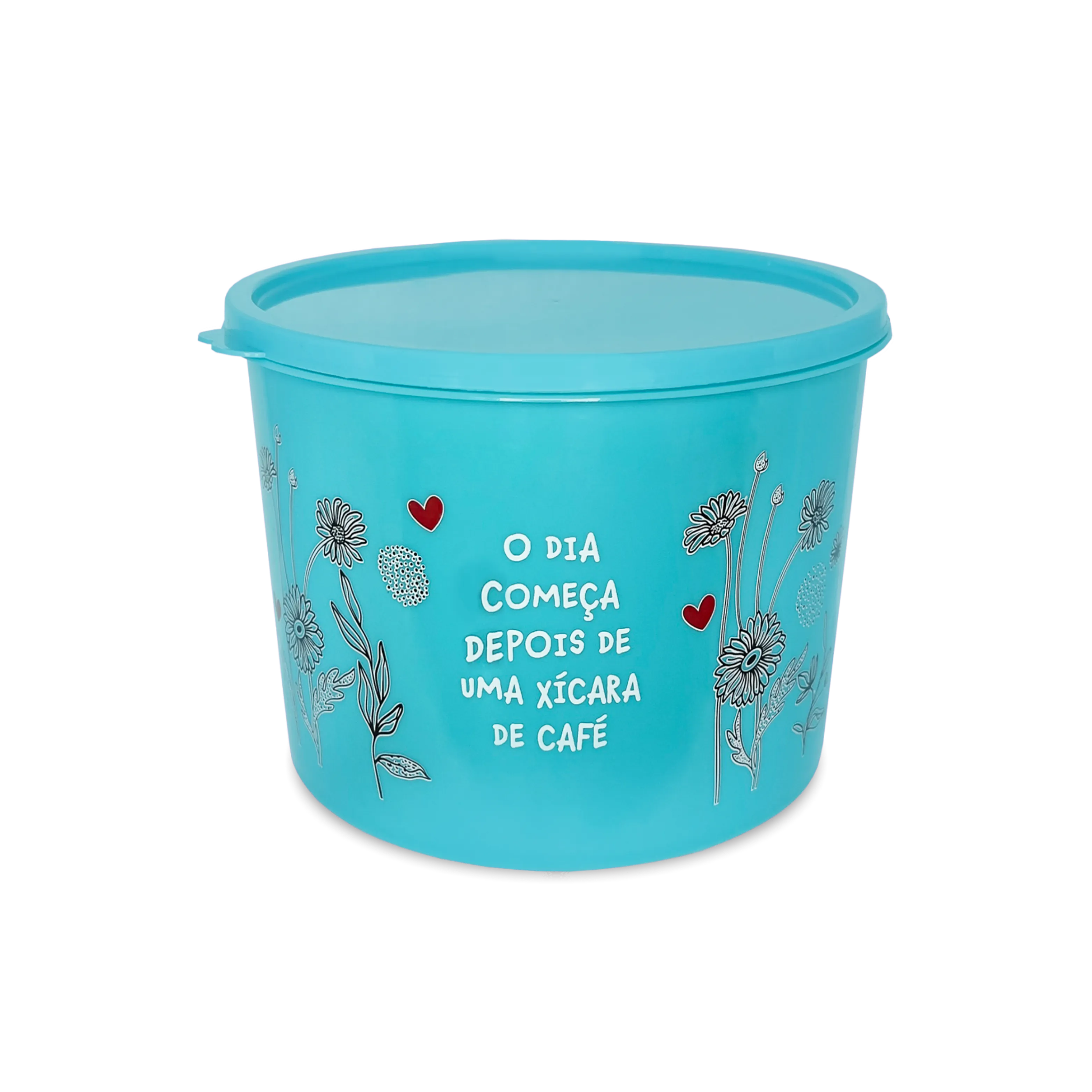 POTE MULTIUSO COLORIDO FRASES 2L - AZUL