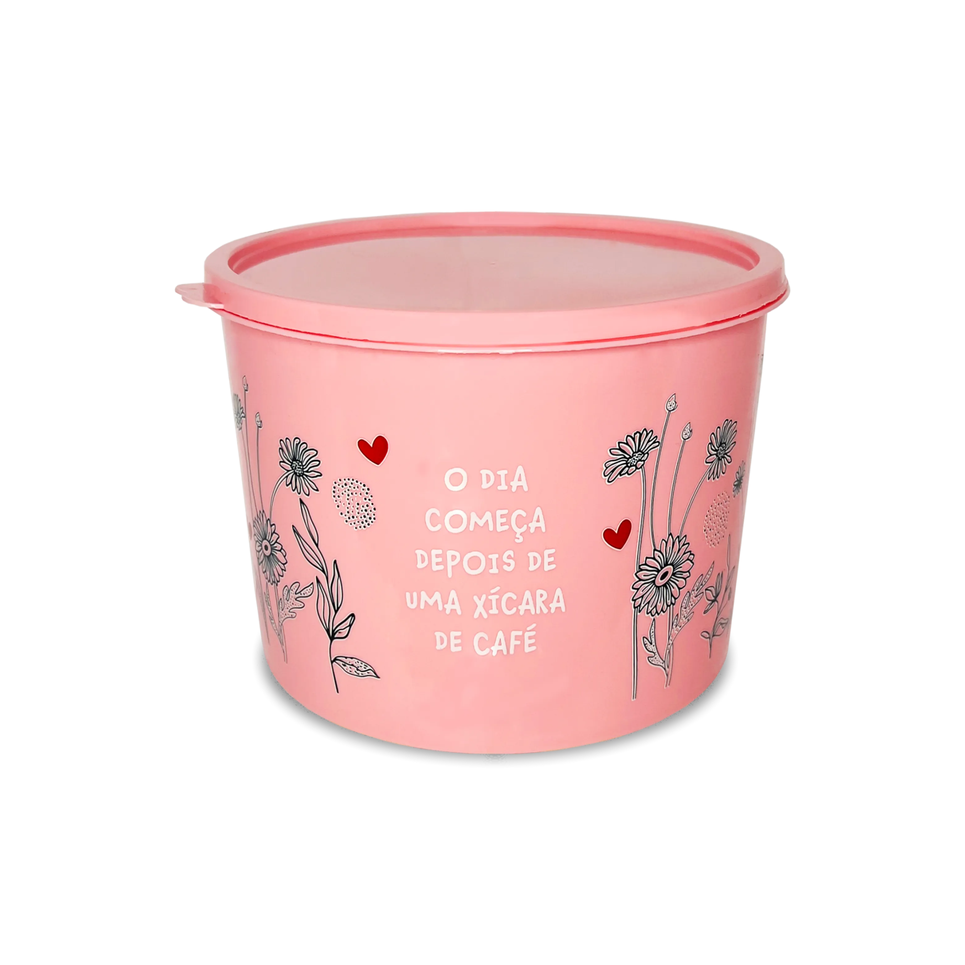 POTE MULTIUSO COLORIDO FRASES 2L - ROSA