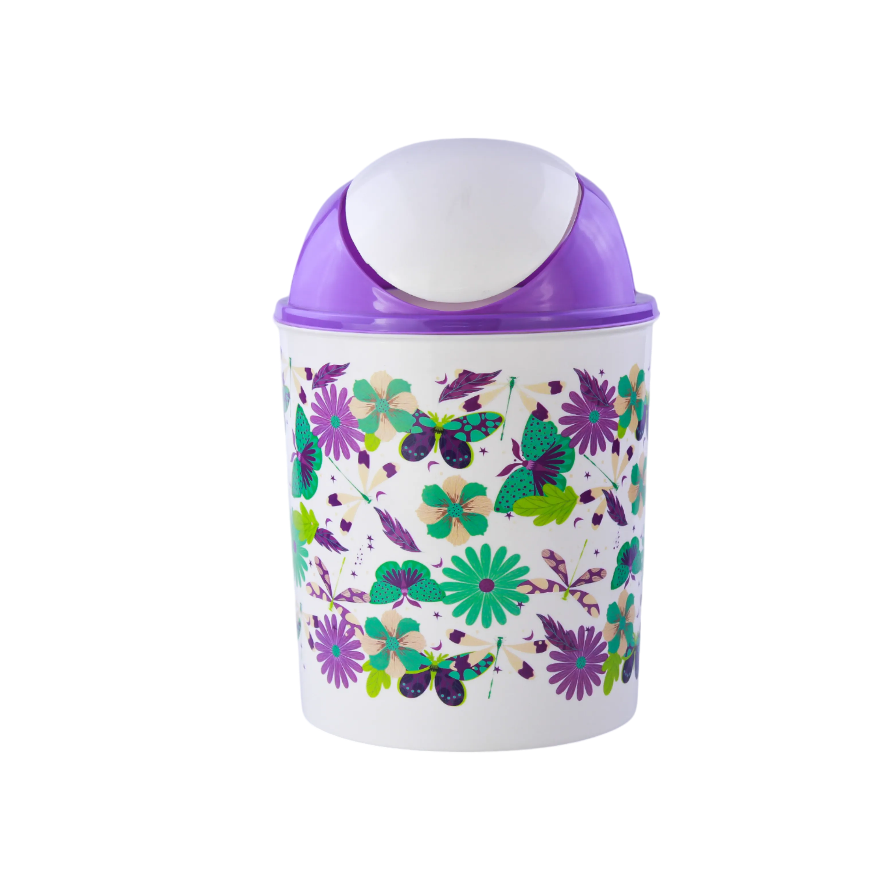 LIXEIRA BASCULANTE 4 L -FLORAL