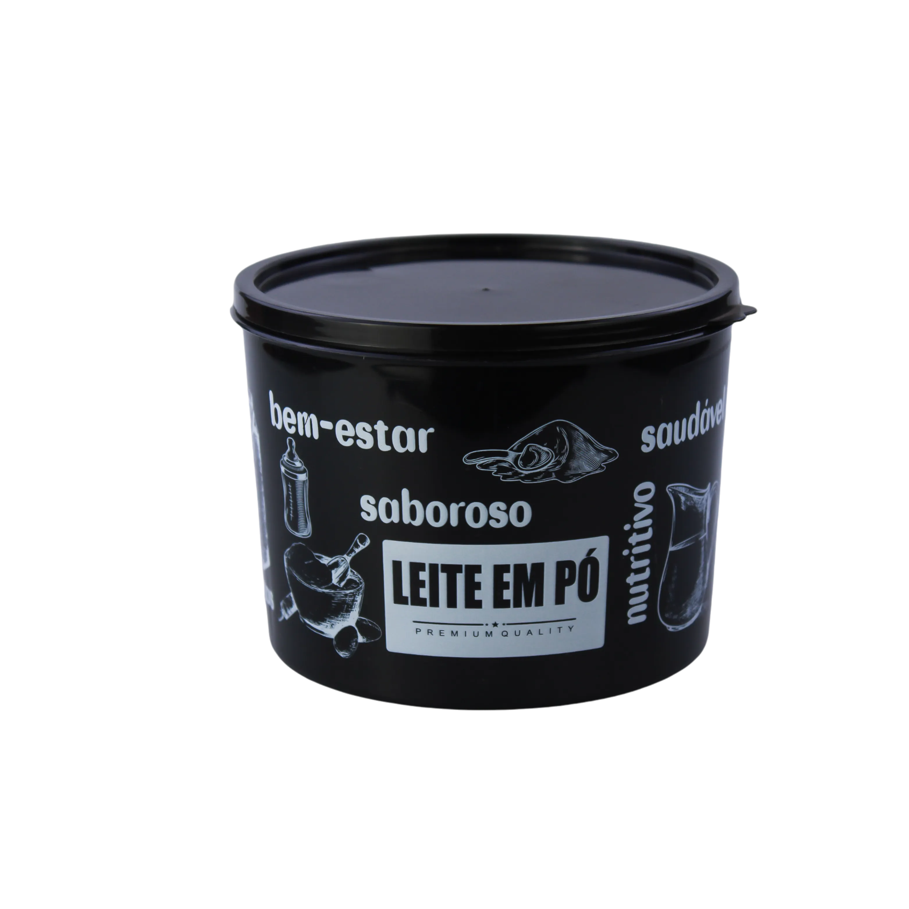 POTE MULTIUSO BLACK PT 1L - 8 - LEITE EM PÓ