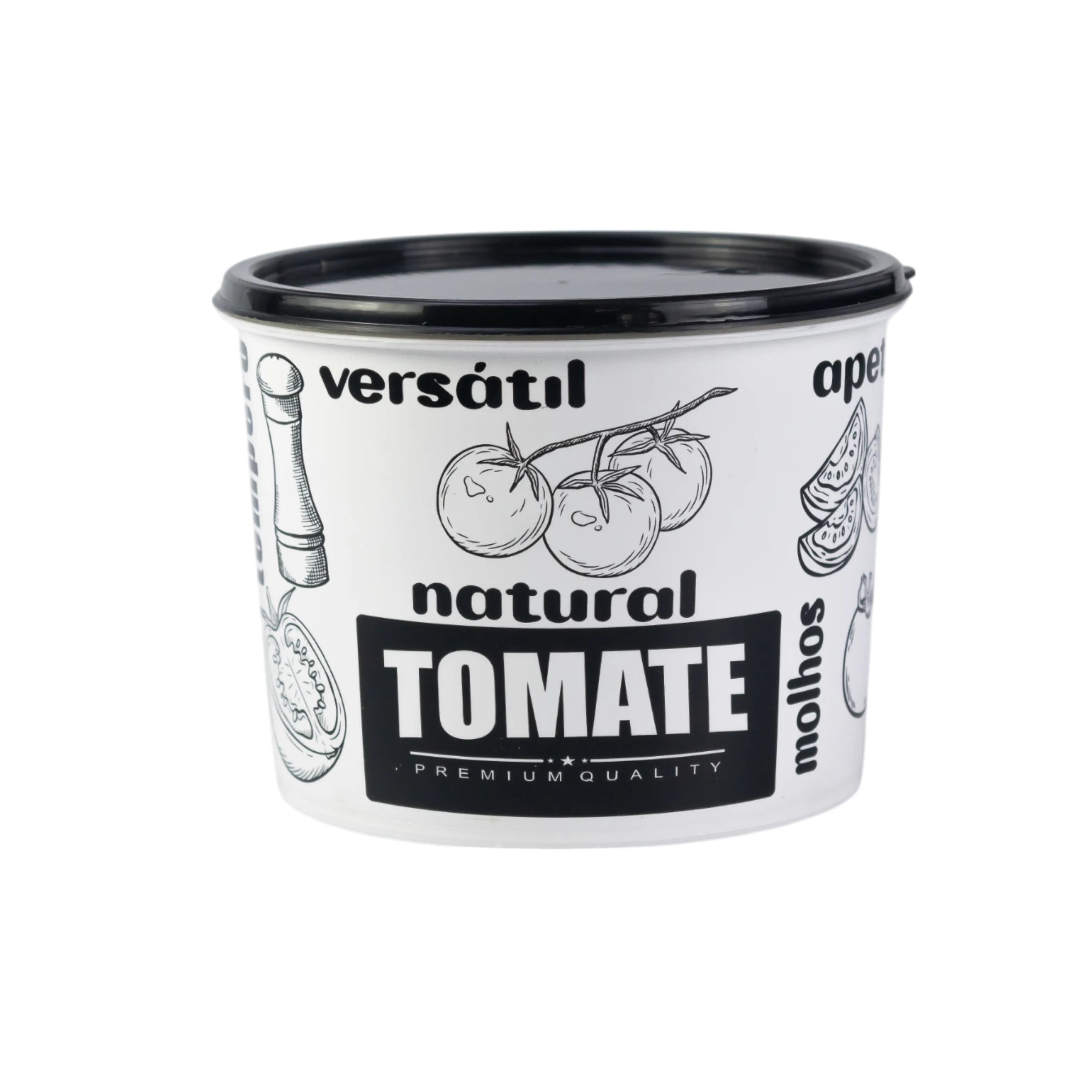 POTE MULTIUSO 500ML - BLACK - TOMATE