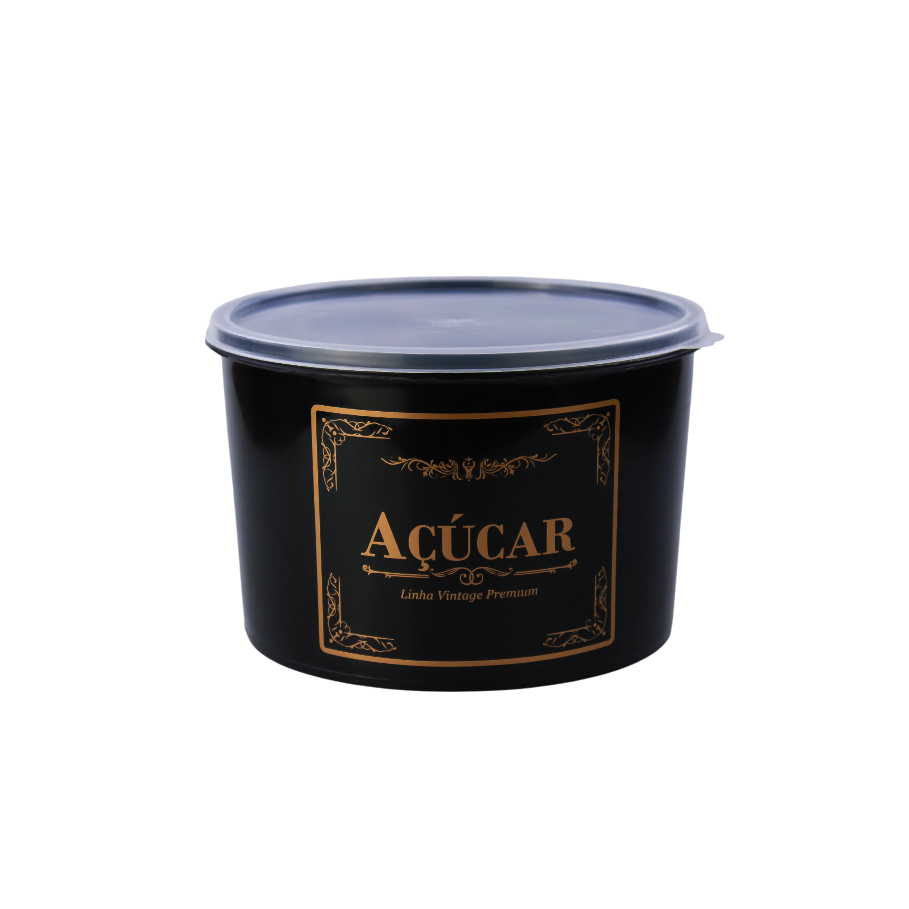 POTE MULTIUSO PRETO ECO FRONTAL VINTAGE 2L - 3 -  ACÚCAR