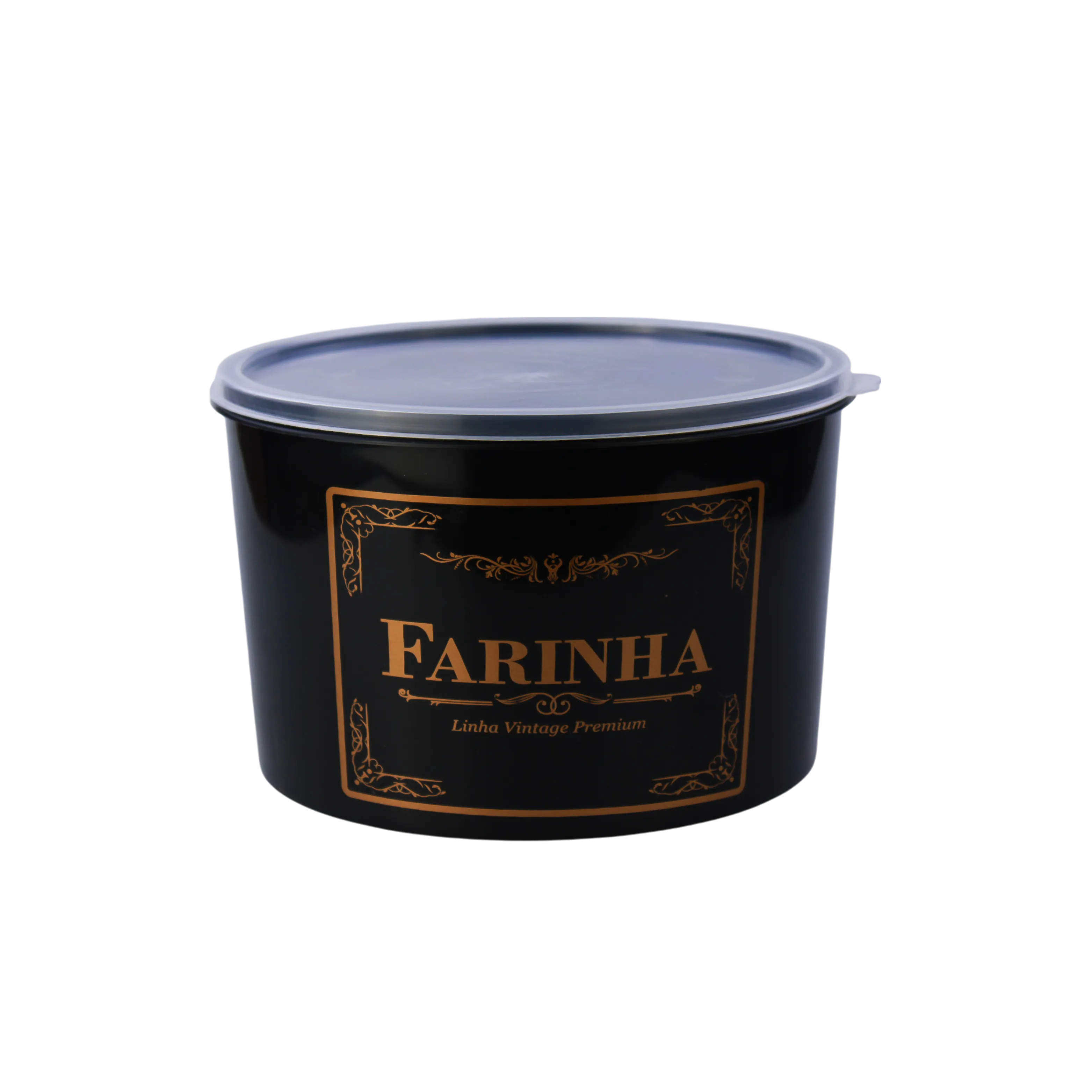 POTE MULTIUSO PRETO ECO FRONTAL VINTAGE 2L - 4 - FARINHA