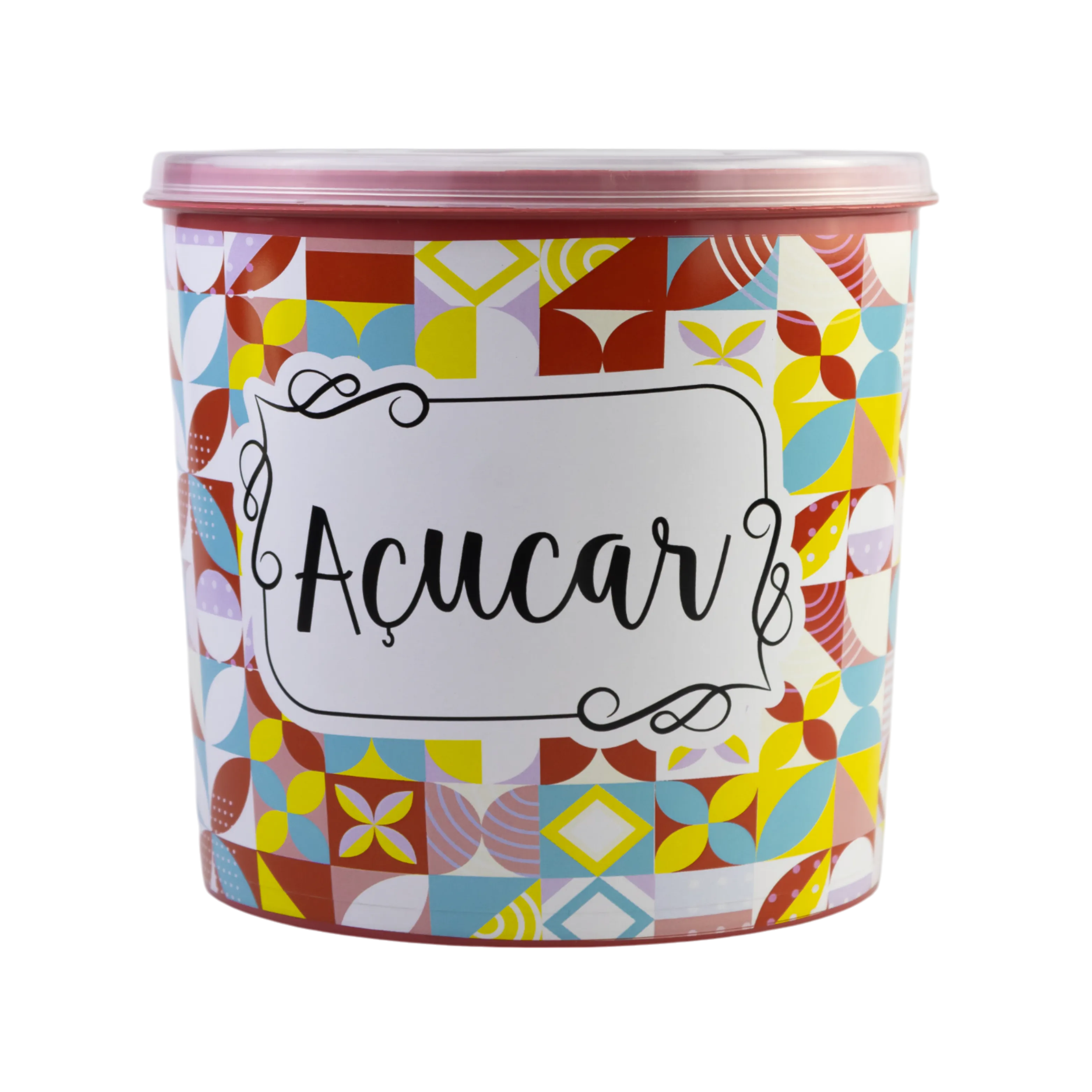 POTE 2L DECORADO MOSAICO - AÇÚCAR