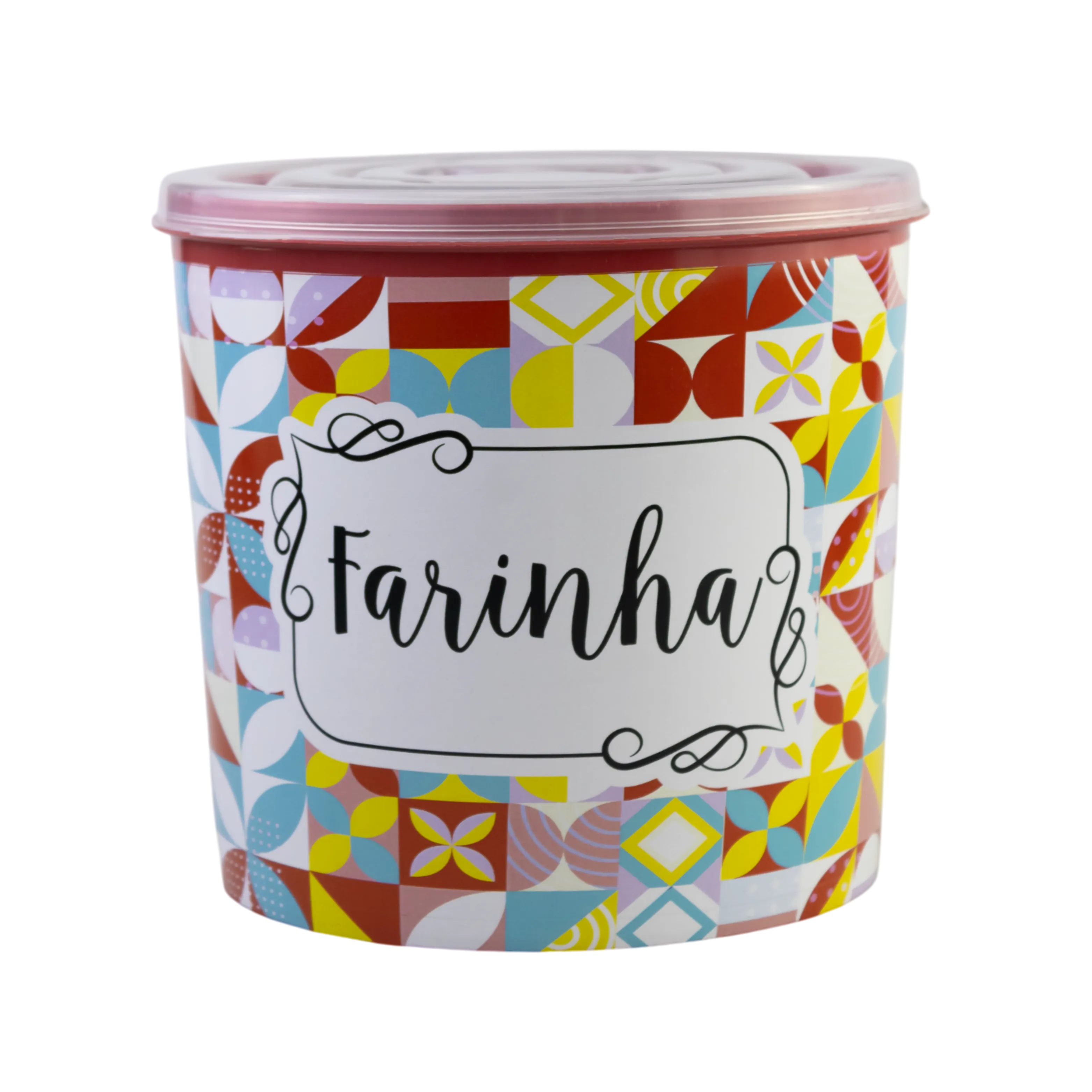 POTE 2L DECORADO MOSAICO - FARINHA
