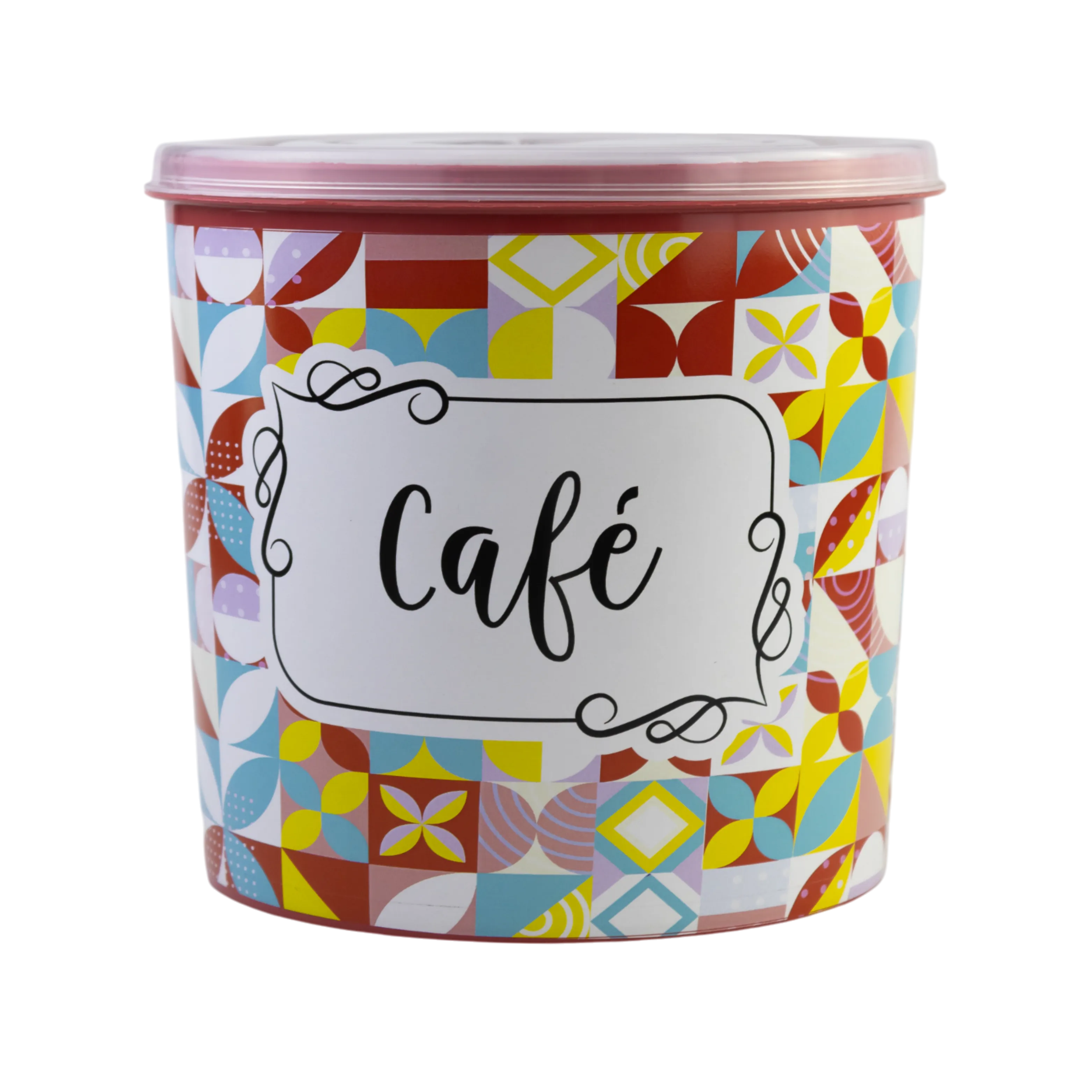 POTE 2L DECORADO MOSAICO - CAFÉ