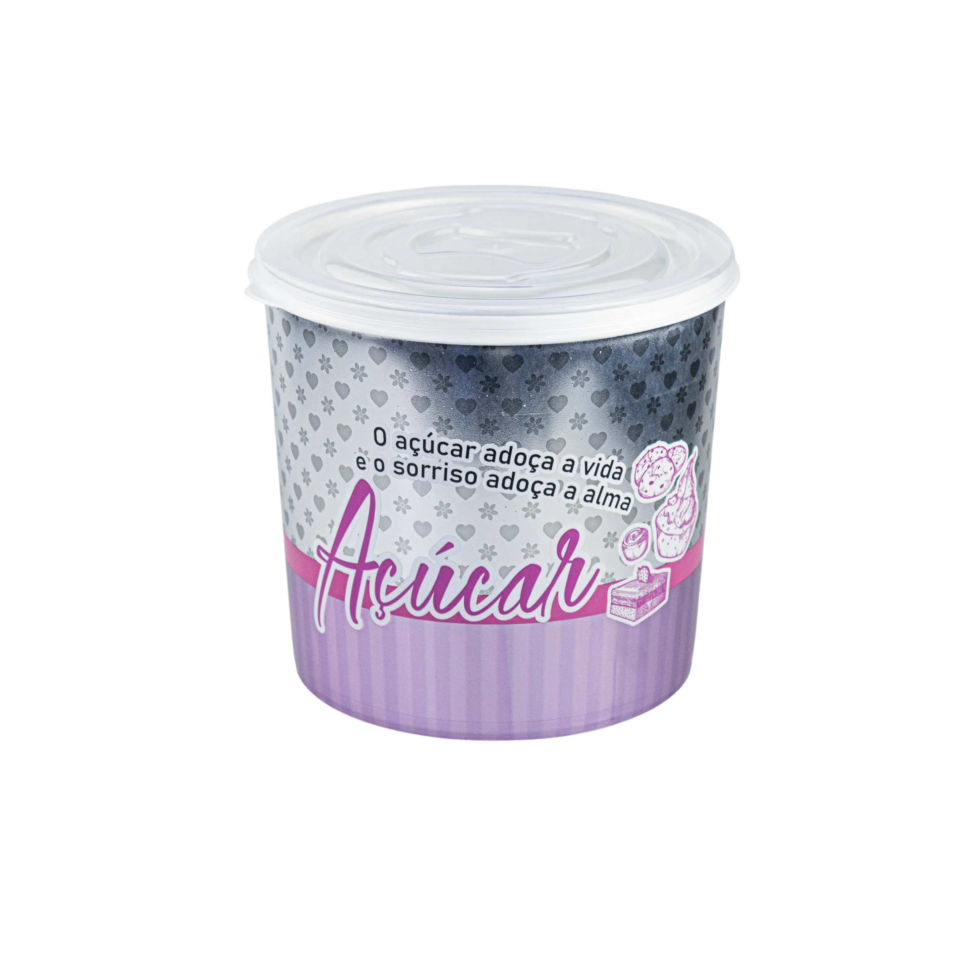 POTE 2L DECORADO CHARME - AÇÚCAR