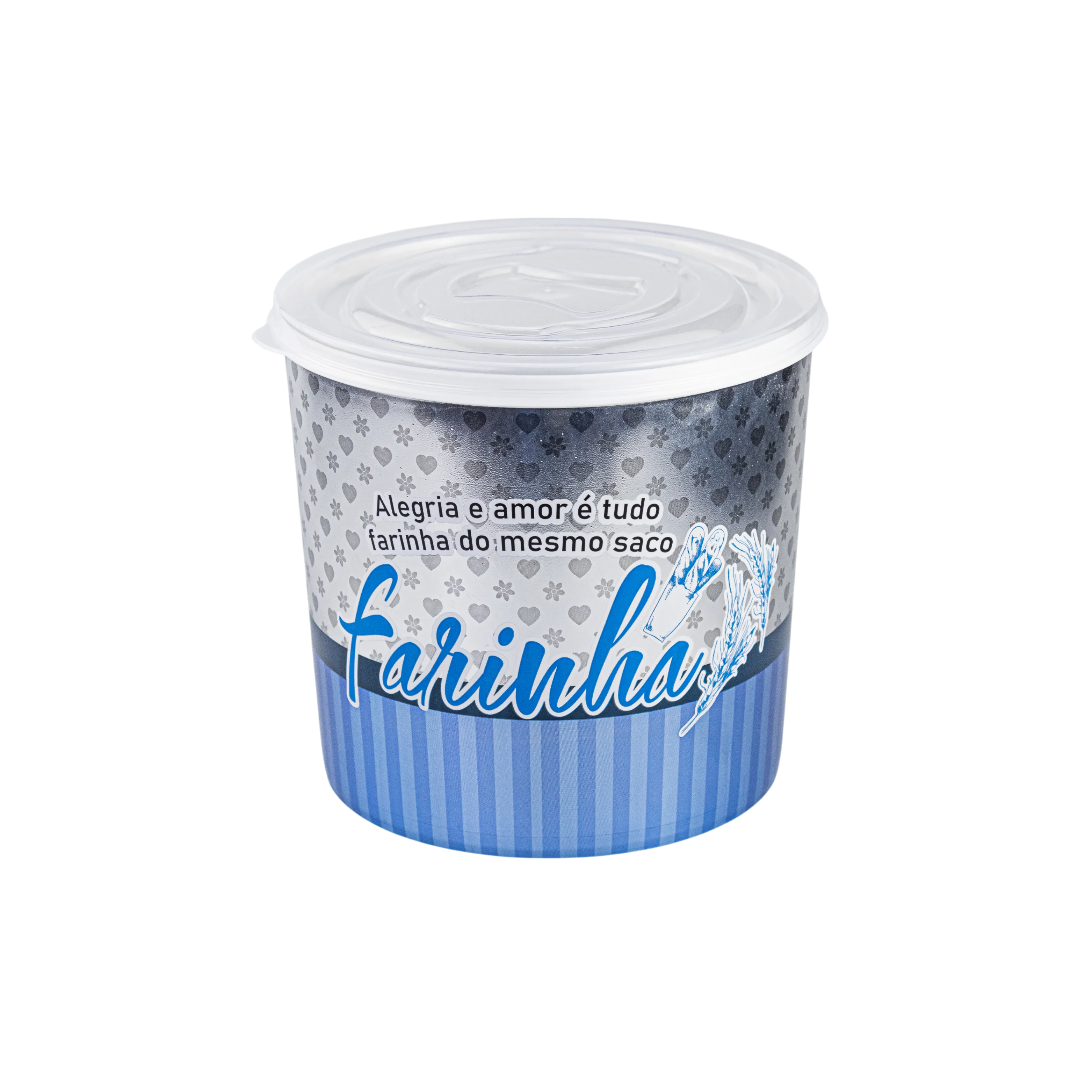 POTE 2L DECORADO CHARME - FARINHA