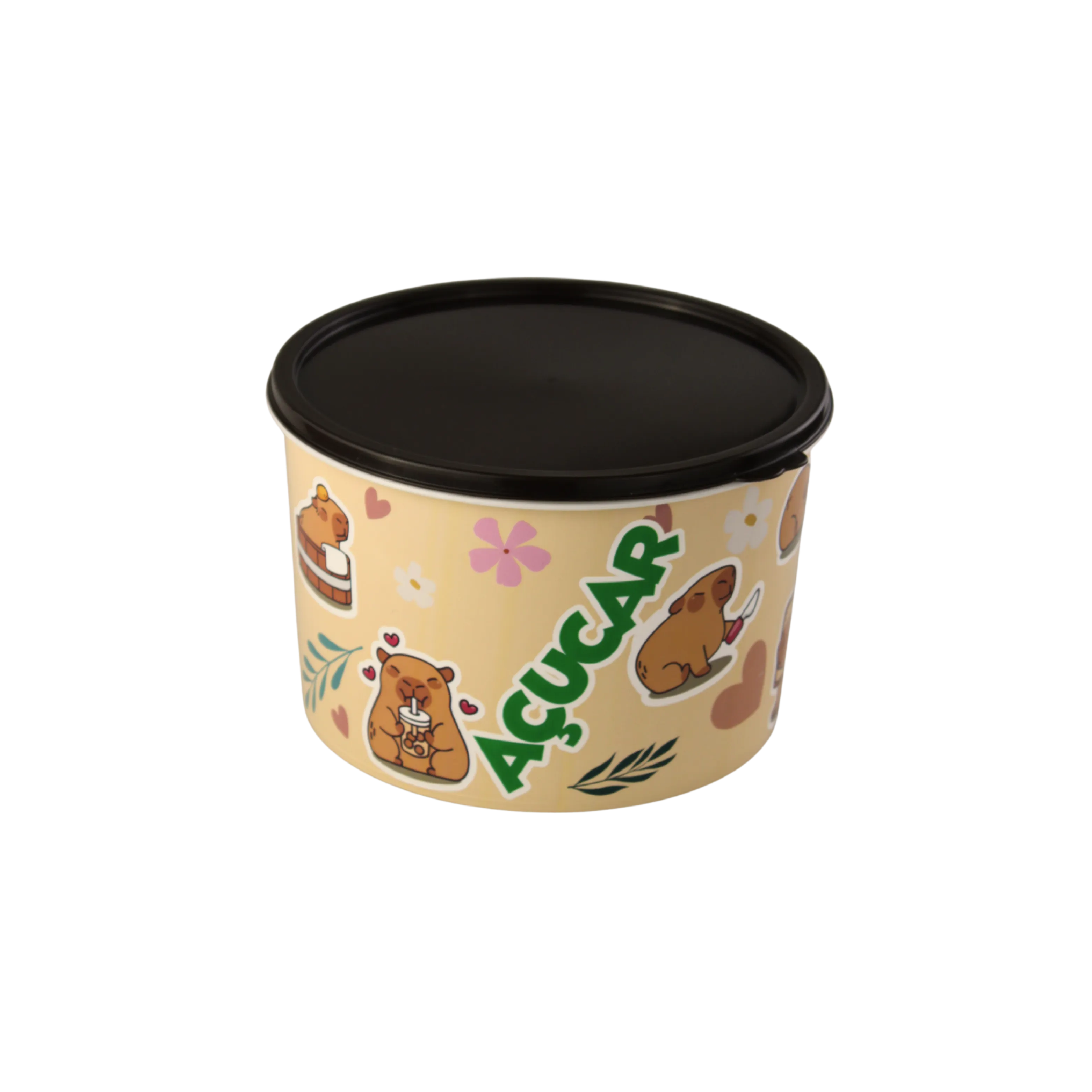 POTE 2L DECORADO CAPIVARA - AÇÚCAR