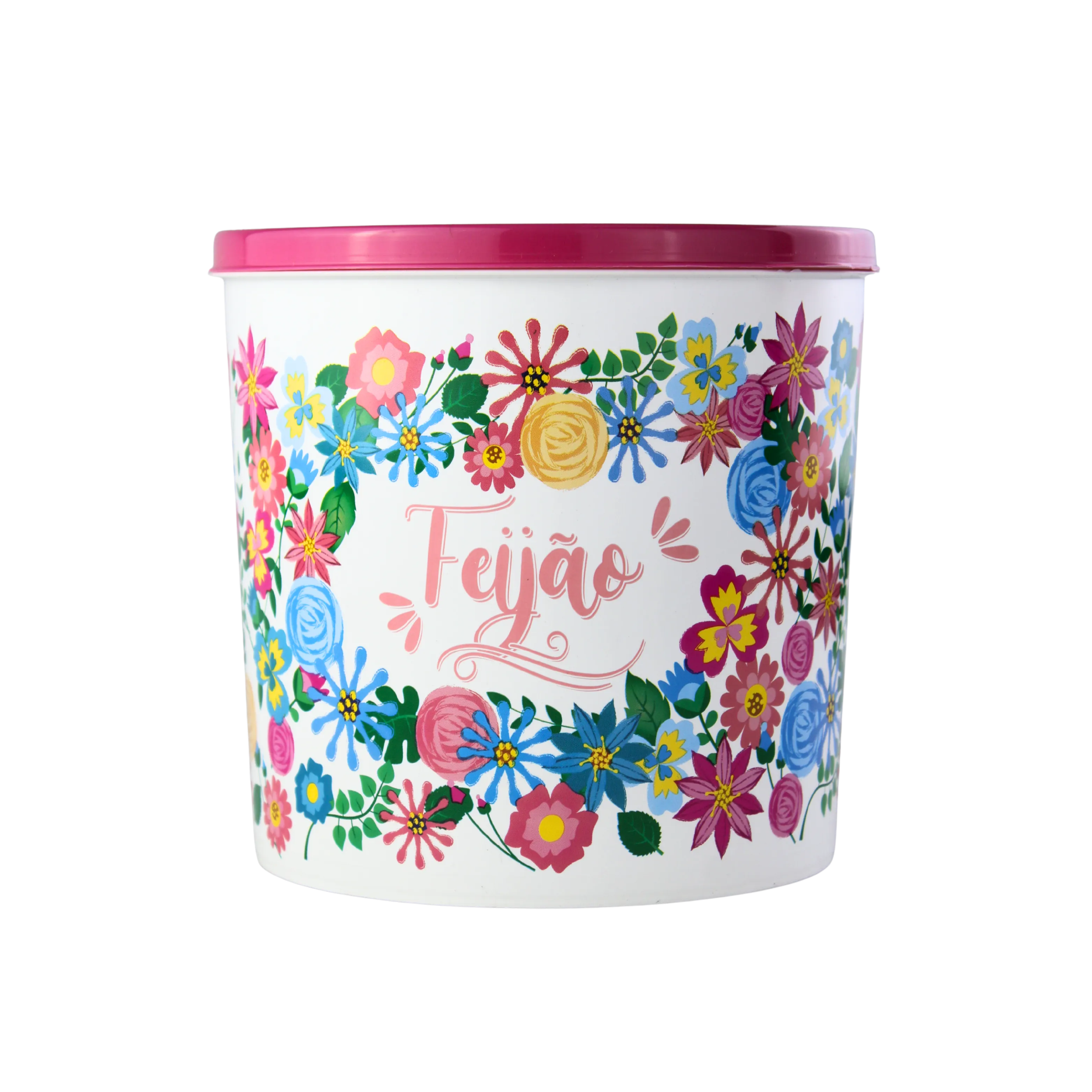 POTE 2L DECORADO PRIMAVERA - FEIJÃO