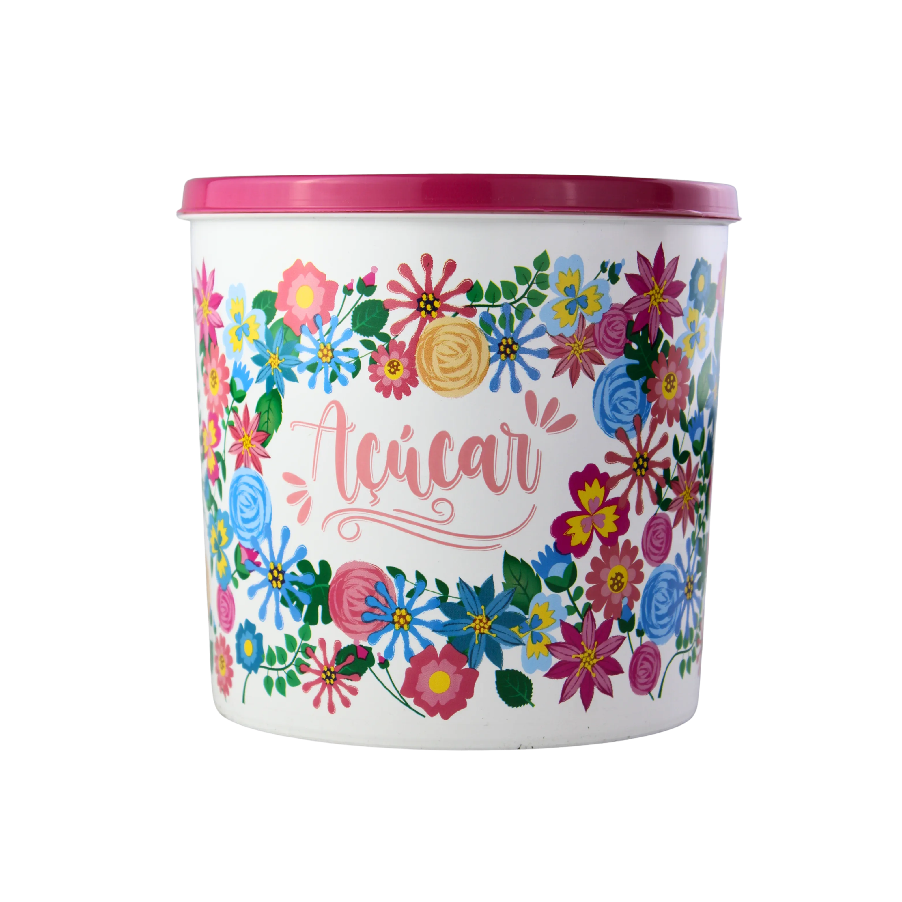 POTE 2L DECORADO PRIMAVERA - AÇÚCAR